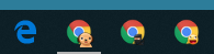 my browsers in the taskbar